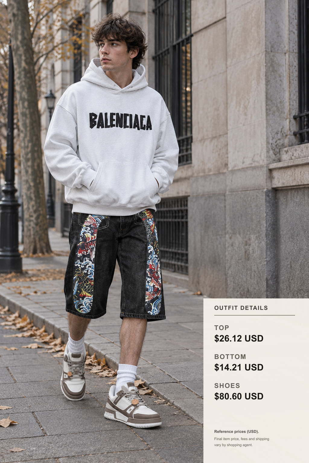 Sweat à capuche Denim Tears : 3 styles d'hiver tenue 2 look street style en pied pour fashionreps