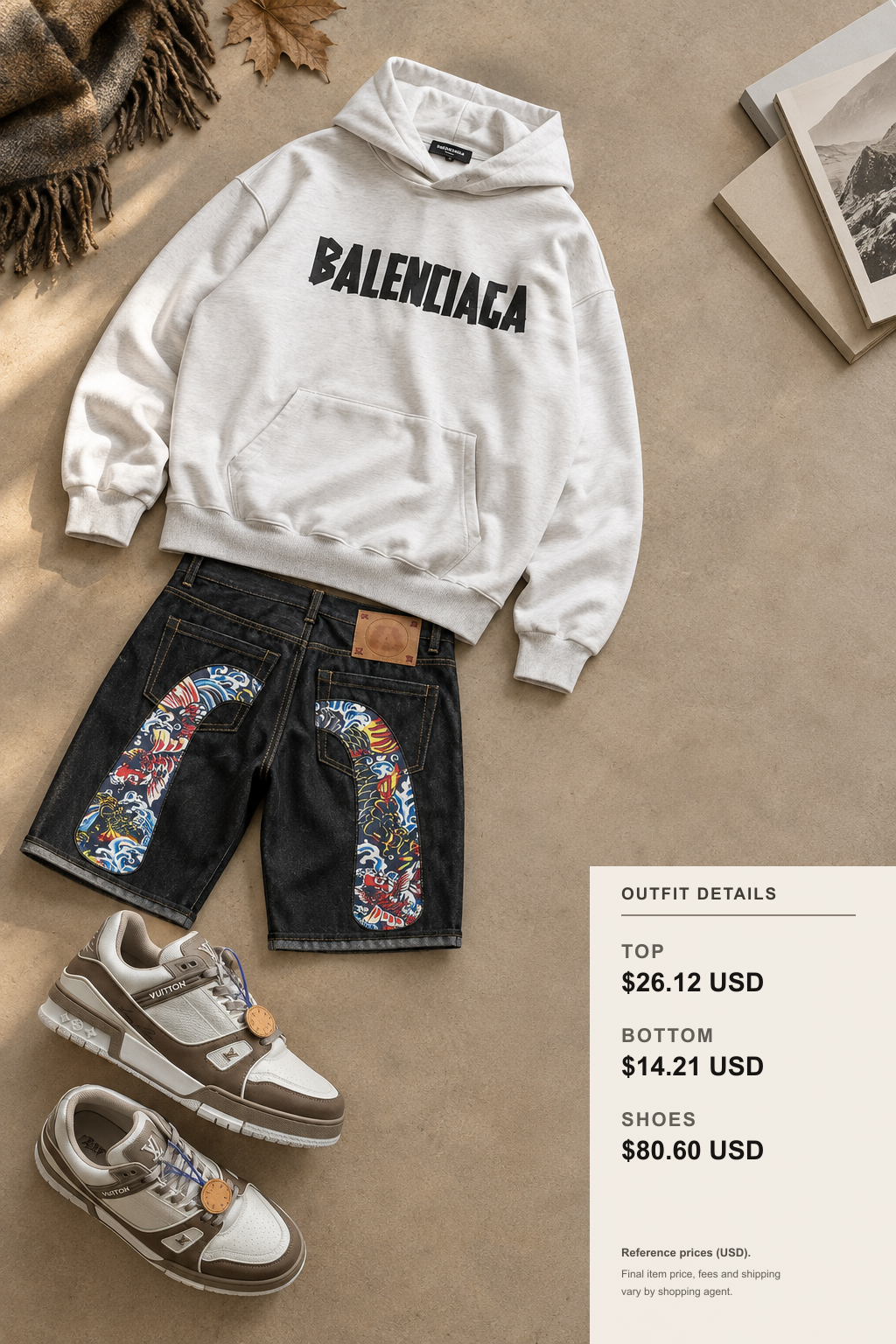 Sweat à capuche Denim Tears : 3 styles d'hiver tenue 2 flat lay éditorial pour fashionreps
