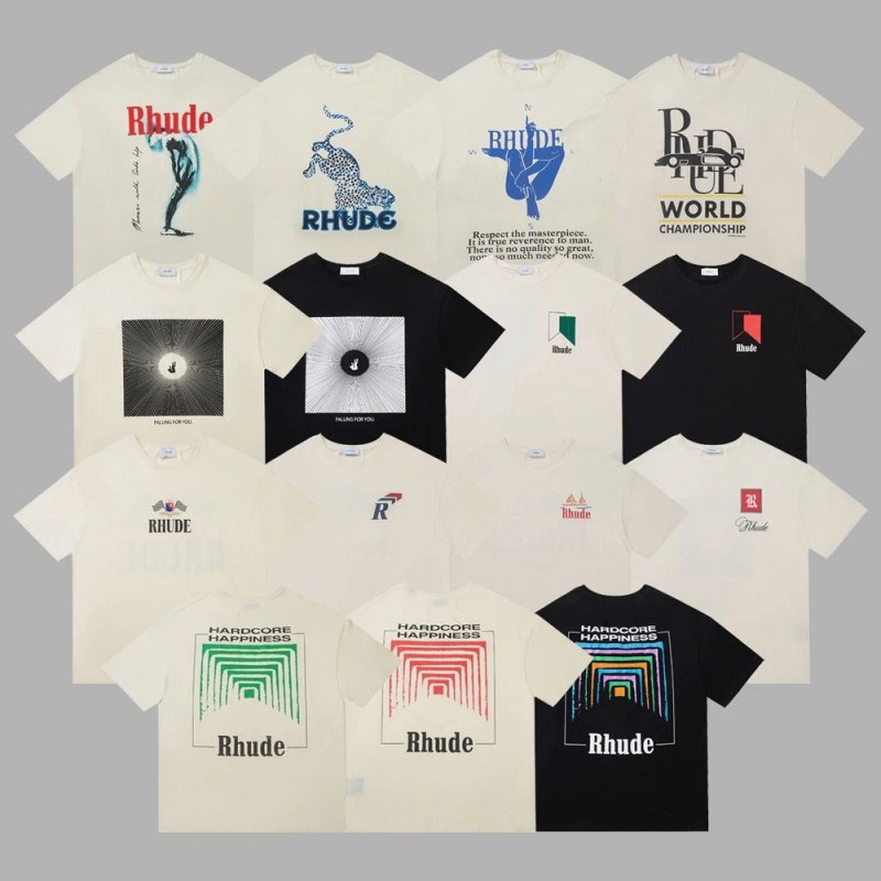 Rhude Multicolor T-Shirt Collection Review: A Boxy Body, a Snug Hem, and 45 Ways to Choose