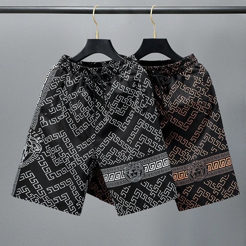 Versace Black Shorts in Everyday Casual Style Review: A No-Stretch Polyester Short That Lives or Dies by the Seller's Tape Measure